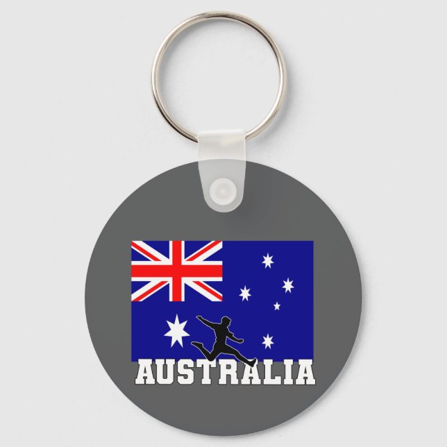 Australia Football Soccer Australia National Team Key Ring (Front)