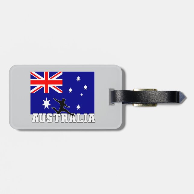 Australia Football Soccer Australia National Team Luggage Tag (Back Horizontal)