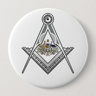 Australia freemasonry sign 10 cm round badge