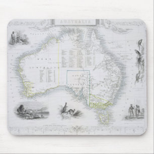 Australia, from a Series of World Maps published b Mouse Pad