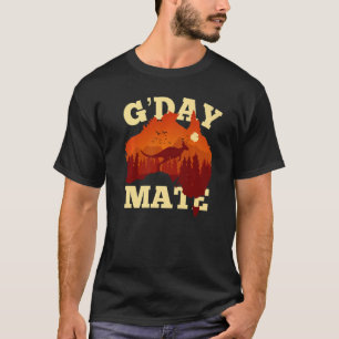 Australia G'Day Mate Australian Flag Aussie Map 1 T-Shirt