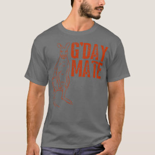 Australia GDay Mate Funny Kangaroo Australian Symb T-Shirt
