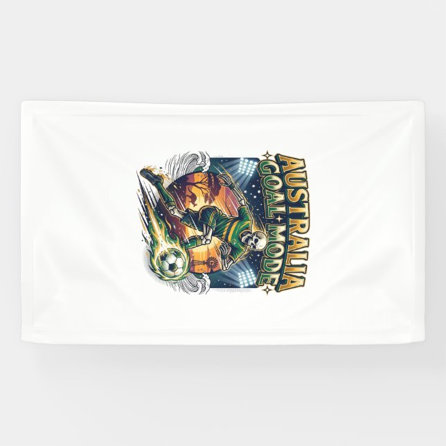 Australia Goal Mode Skeleton Striker Nations Stree Banner (Horizontal)