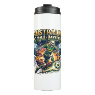 Australia Goal Mode Skeleton Striker Nations Stree Thermal Tumbler