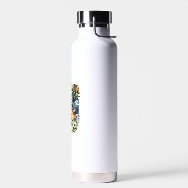 Australia Goal Mode Skeleton Striker Nations Stree Water Bottle (Left)