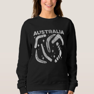 Australia Graphic Boomerang Thrower Boomerang Play Sweatshirt