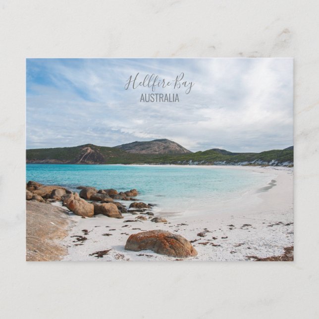 Australia Hellfire Bay Pristine Beach Photo Postcard (Front)