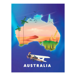 Australia Holiday travel poster