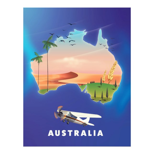 Australia Holiday travel poster (Front)