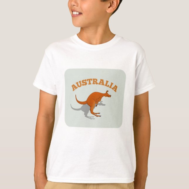 Australia, jumping Kangaroo T-Shirt (Front)