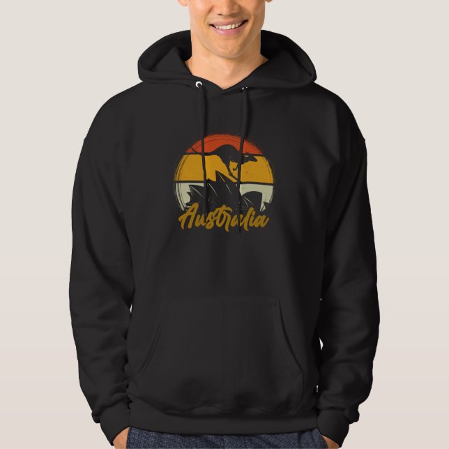Australia Kangaroo Aussie Men Women Kids Hoodie (Front)