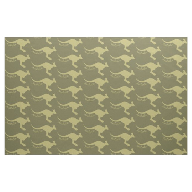 Australia Kangaroo custom colour fabric (Fat Quarter)