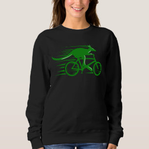 Australia Kangaroo Cyclist Cycling Biking  Summer Sweatshirt