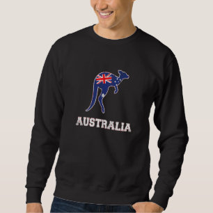 Australia Kangaroo Flag Straya Outback Sydney Mel Sweatshirt