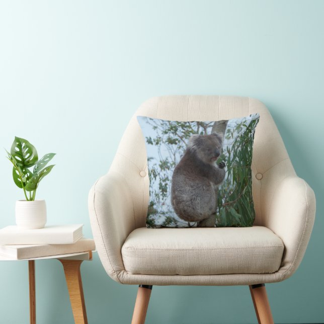 Australia Kangaroo Island Cute Koala in a Tree Cushion (Chair)