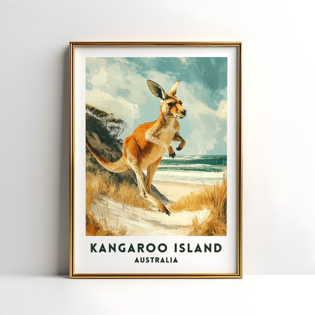 Australia Kangaroo Island Travel Poster (Creator Uploaded)