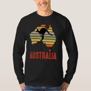 Australia Kangaroo Retro Aussie Australian Souveni T-Shirt