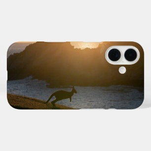 Australia Kangaroo Sunset Photo iPhone 16 Case