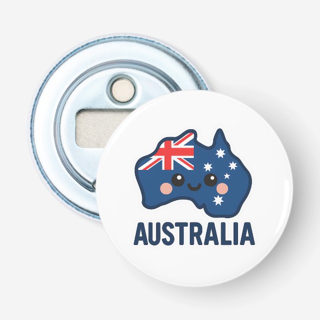 Australia Kawaii Fusion – Bold & Adorable Bottle Opener (Front)