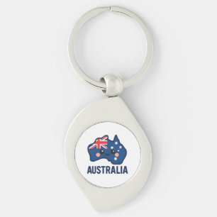 Australia Kawaii Fusion – Bold & Adorable Key Ring