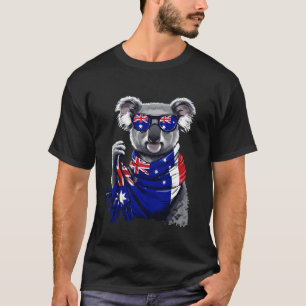 Australia Koala Bear Australian Flag 2 T-Shirt