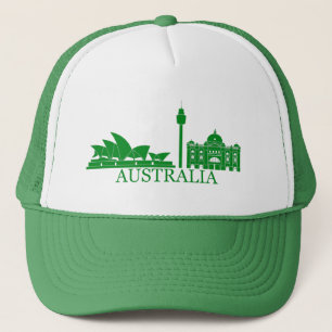 Australia landmarks trucker hat