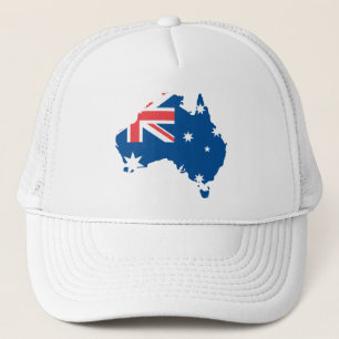 Australia map and flag - Hat