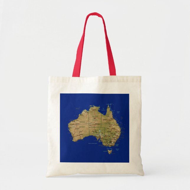 Australia Map Bag (Front)