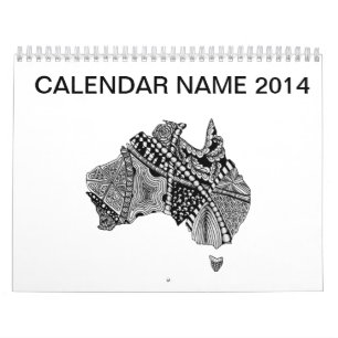 Australia Map Doodle Calendar
