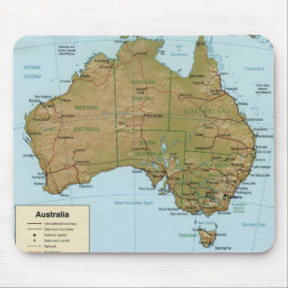 Australia Map Mousepad