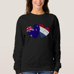 Australia Netherlands Hearts Flag Australian Dutch Sweatshirt