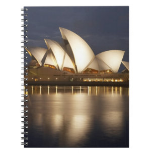 Australia, New South Wales, Sydney, Sydney Opera 4 Spiral Notebook