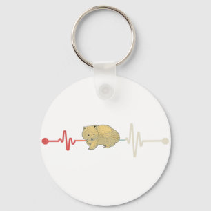 Australia Outback Animal Heartbeat Aussie Wildlife Key Ring