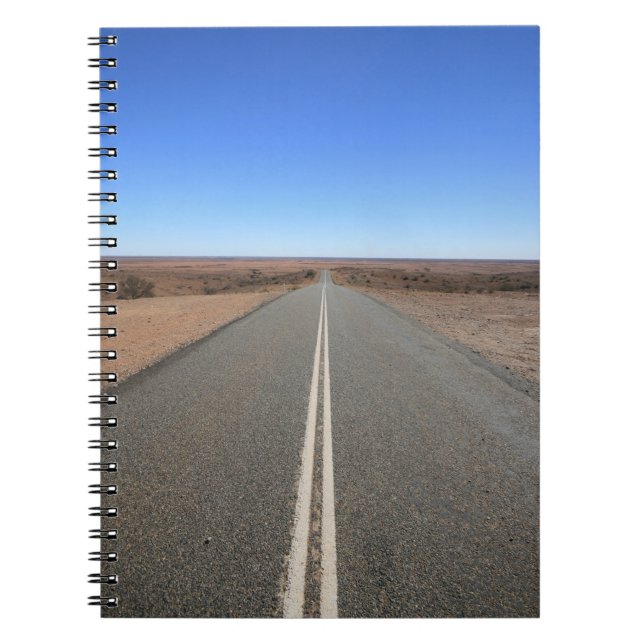 Australia Outback Road - Notepad Spiral Notebook (Front)