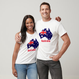 Australia outline and flag T-Shirt