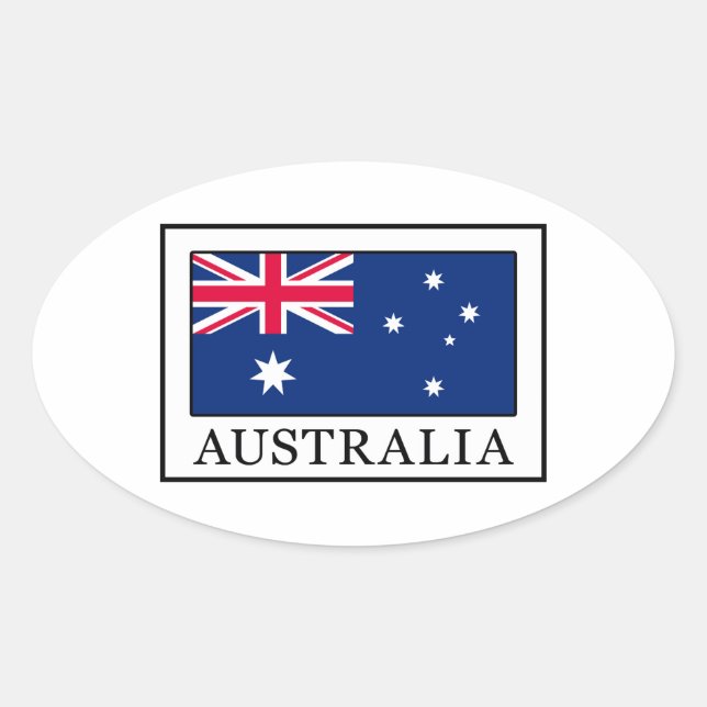 Australia Oval Sticker (Front)