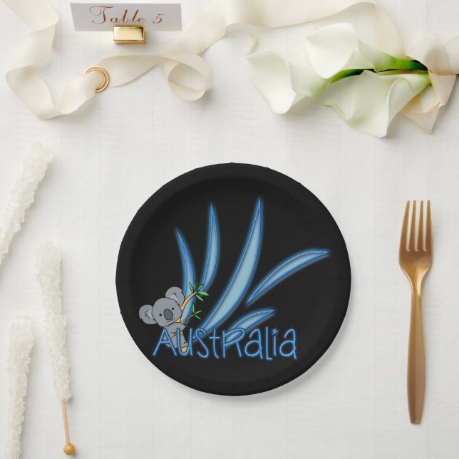 Australia Paper Plate (Wedding)