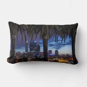 Australia, Perth, city skyline from Kings Park 2 Lumbar Cushion