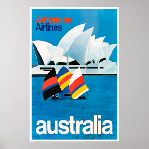 Australia Print Sydney Travel Poster Art