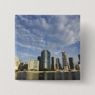 Australia, Queensland, Brisbane, Skyscrapers and 15 Cm Square Badge