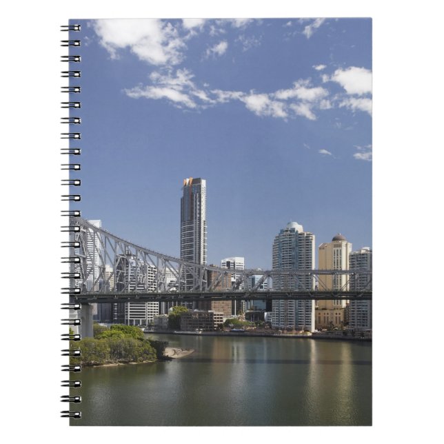 Australia, Queensland, Brisbane, Story Bridge, Spiral Notebook (Front)