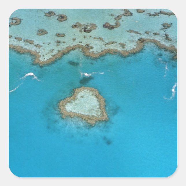 Australia, Queensland, The Whitsunday Islands, Square Sticker (Front)