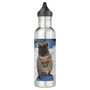 Australia Quokka on the Beach Cute Animal Custom 710 Ml Water Bottle