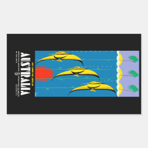 Australia Rectangular Sticker