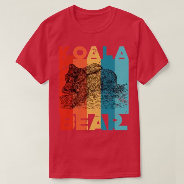 Australia Retro Koala Bear T-Shirt (Design Front)