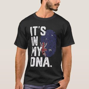 Australia Roots Flag Fingerprint Graphic Patriotic T-Shirt