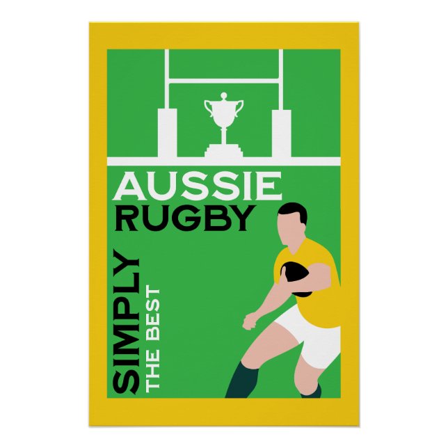 Australia Rugby Fan Art Poster (Front)