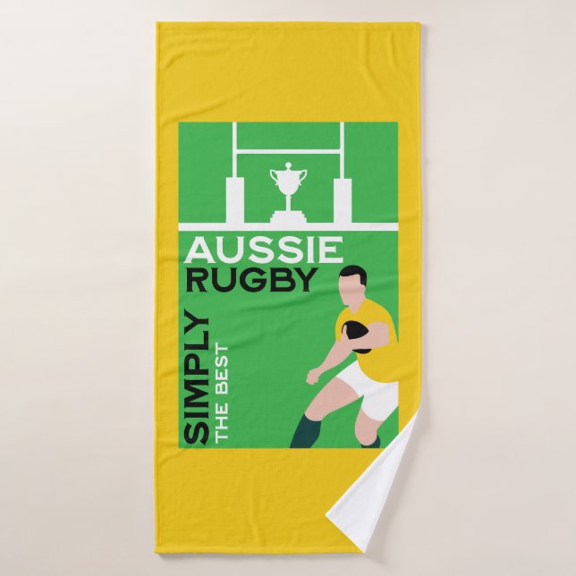 Australia Rugby Player Bath Towel (Bath Towel)