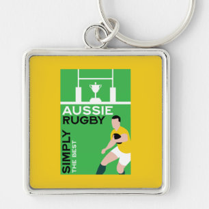 Australia Rugby Player Key Ring
