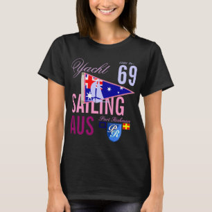 Australia Sailing Pennant Girly Nautical T-Shirt